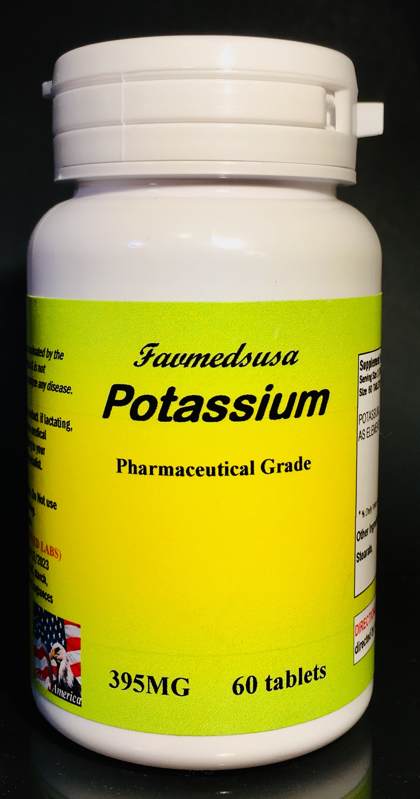 Potassium 395mg -60 tablets